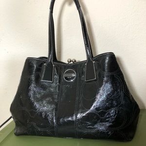 Patent leather Coach bag